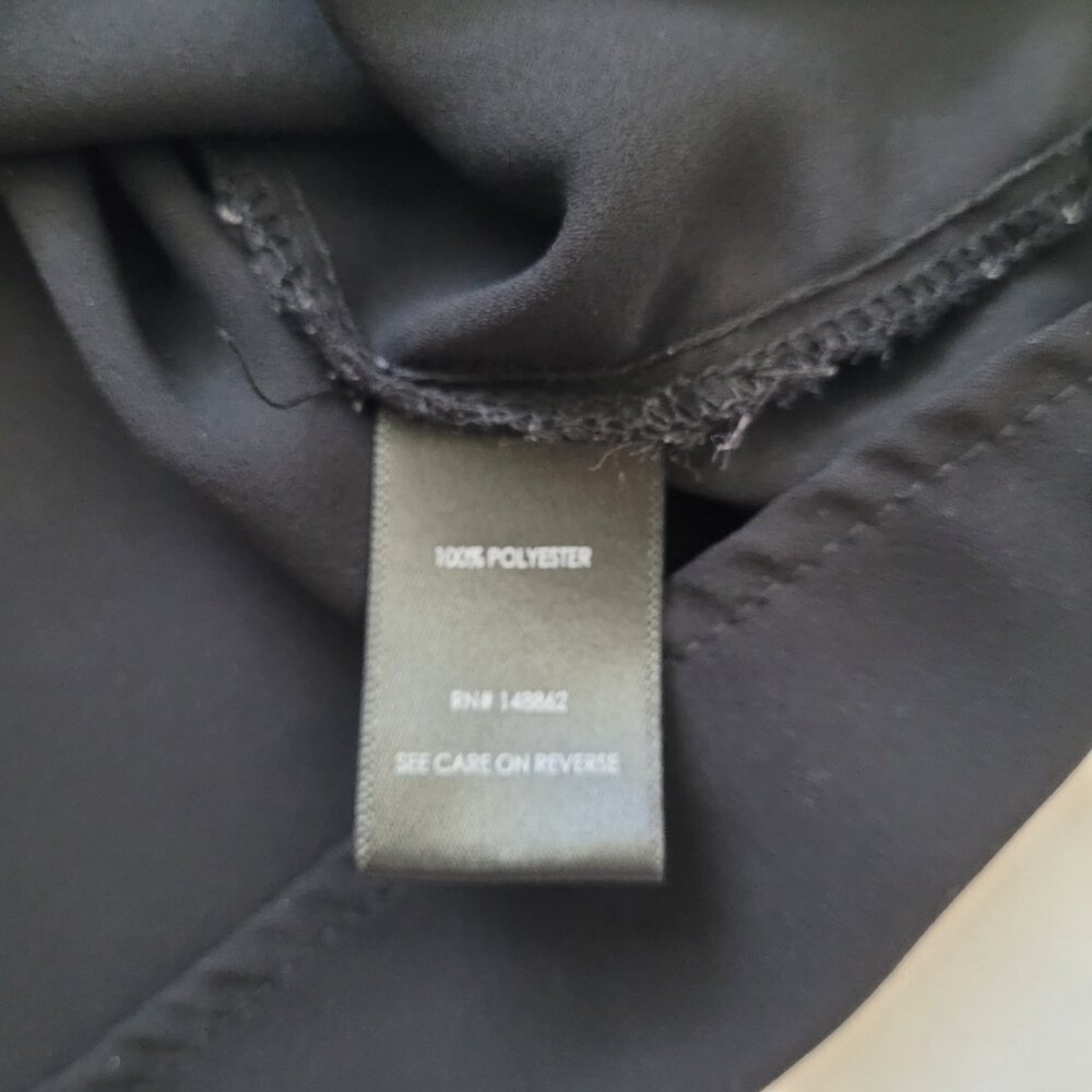 Torrid Women's Shear Black Flutter Short Sleeve Blouse Size 1 - Picture 6 of 10